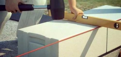 Строительство из газобетонных блоков. Укладка газобетонного блока