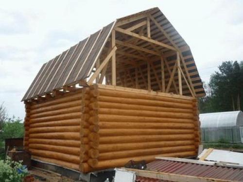 Двухскатная крыша своими руками ломаная. Последовательность работ 05