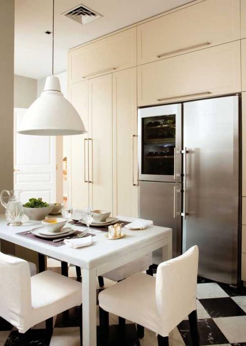 Кухня c «шахматным» полом 07