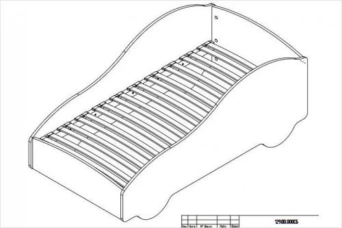 Схема детская кровать. Элементы детской кроватки 08 Схема детская кровать. Элементы детской кроватки 08