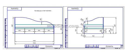 Детская кровать своими руками из дсп. Как сделать односпальную кровать своими руками: чертежи, инструкция