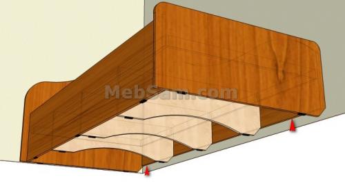 Детская кровать своими руками из дсп. Как сделать односпальную кровать своими руками: чертежи, инструкция