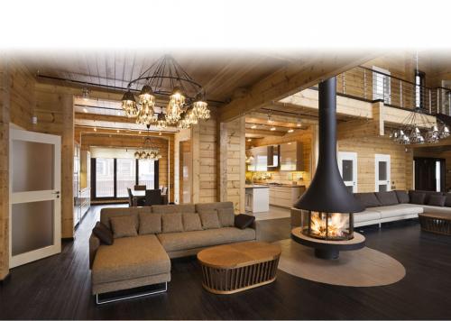 Деревянный дом с камином. Разновидности каминов для деревянного дома