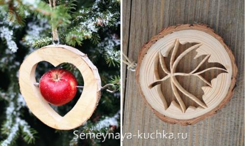 Что можно вырезать лобзиком из дерева детям. из спилов бревна.