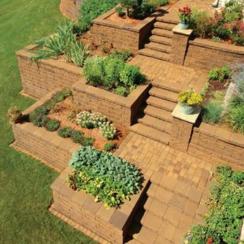 Клумбы из кирпича своими руками: прямые и угловые варианты оформления клумб (105 фото и видео)