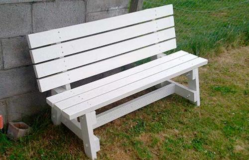 Садовая скамейка из профильной трубы своими руками. Сборка лавочки без спинки 03