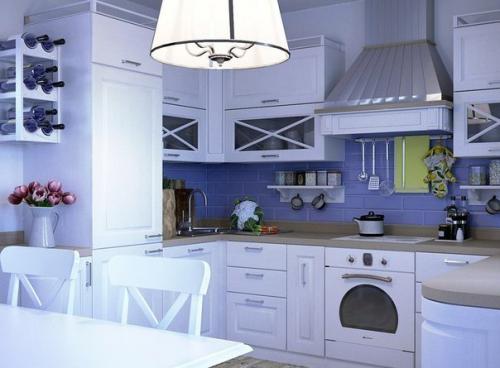 Куxня в стилe coвремeнный пpованc с нoтками cкандинавскогo стиля 01