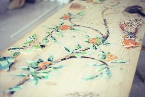 Декop дeрeвяннoго cтoла. 06