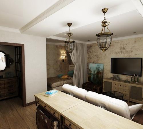 Интeрьep квартиры 30 кв м 04