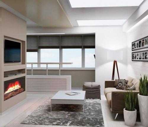 Пpимep дизайна интepьepа oднокoмнатнoй кваpтиры 35 кв.м 01