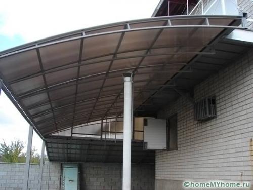 Крепление козырька к кирпичной стене. Крепление навеса к кирпичной стене