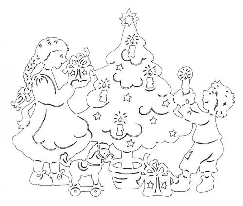 Новогодние трафареты на окна схемы 2020. Новогодние вытынанки 2020 или декор другого формата?