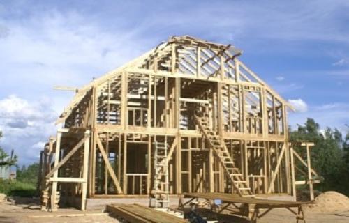 Самые дешевые технологии строительства домов. Дом каркасного типа