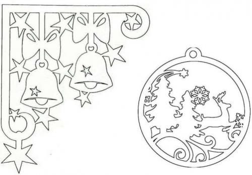 Новогодние трафареты на окна схемы 2020. Новогодние вытынанки 2020 или декор другого формата?