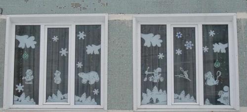 Топ 100 рисунков на окна из бумаги к Новому 2020 году. Вытыканка шаблоны из бумаги на Новый год 2020 18
