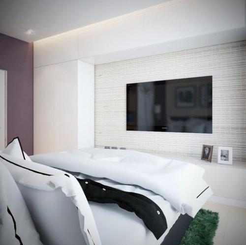 Дизайн спальни в сиреневых тонах 05