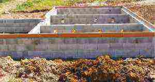 Фундамент из блоков 20х20х40. Ленточный фундамент