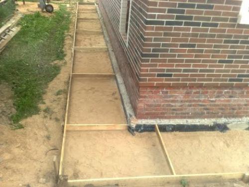 Уклон отмостки. Из чего делают отмостку