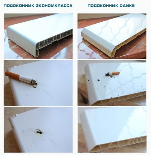 Конструкция пластикового подоконника. Ти.  Пластиковые