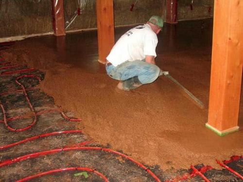 Как сделать пол в саманном доме. Основные достоинства глиняных полов