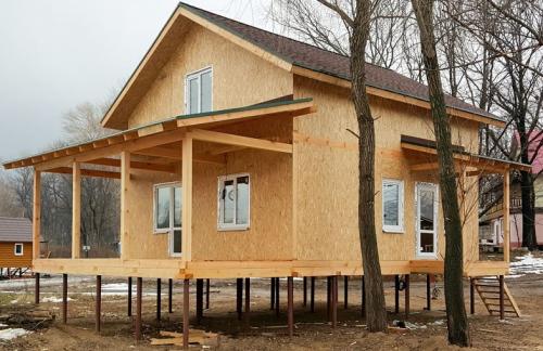 Как своими руками построить каркасно щитовой дом. Щитовое строительство: конструктивные особенности технологии 06