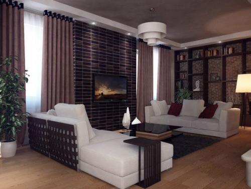 Кухня объединенная с гостиной 03