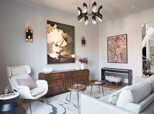 Стильный черно-белый интерьер 07