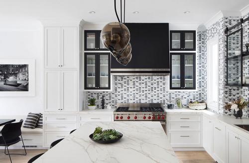 Стильный черно-белый интерьер 02