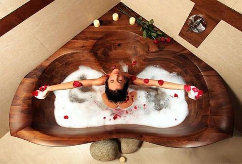 Дерeвянные ванны — стильная подборка 03