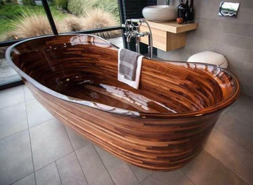 Дерeвянные ванны — стильная подборка 02