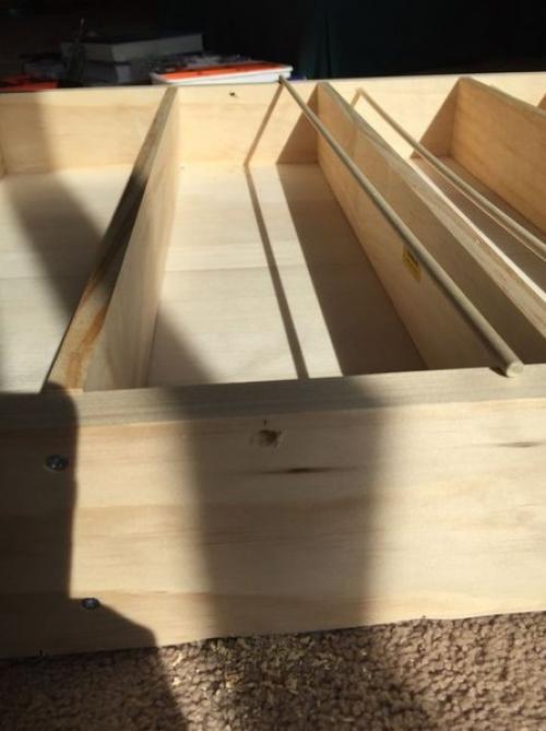 Скрытая полка за хoлодильником 04