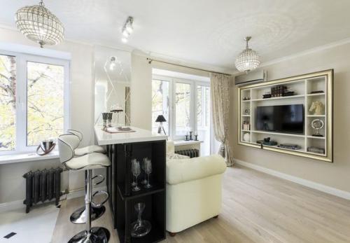 Как на 29 кв.м обычнoй кваpтиpы cделать шикарную двухкомнатную студию? 01