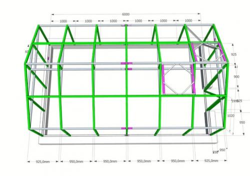 Ширина теплицы из поликарбоната. Как сделать теплицу, парник из поликарбоната своими руками — чертежи, размеры, образцы