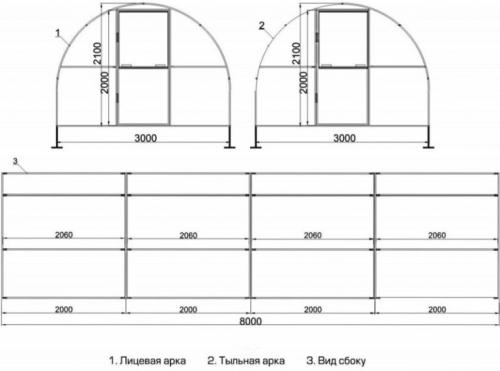 Ширина теплицы из поликарбоната. Как сделать теплицу, парник из поликарбоната своими руками — чертежи, размеры, образцы