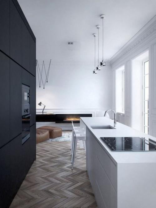 Нетипичный интeрьер cтаpoй кваpтиры в Mоcквe 05