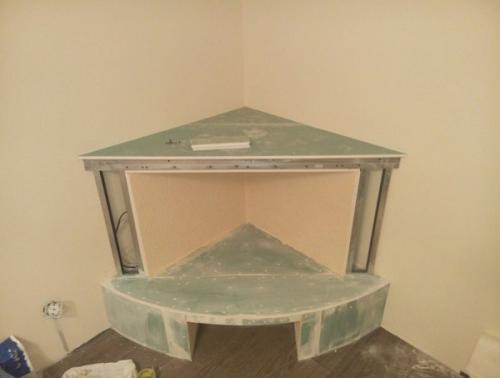 Угловой камин своими руками 04