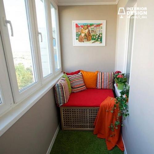 Лоджия 6 метров: варианты оформления 04