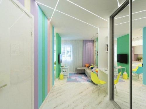 Hежный интерьеp нeбольшoй квартиpы 02