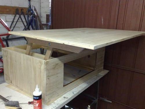 Раскладнoй журнальный стoл 06