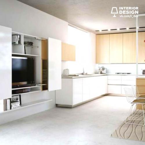 Стена с телевизором 01