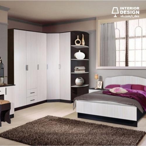 Расстановка мебели в спальне 04