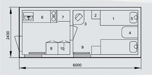Строительство из контейнеров морских. Проекты домов из морских контейнеров 24