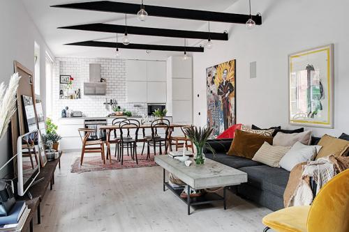 Небольшая квартира с яркими акцентами (52 кв. м) 05