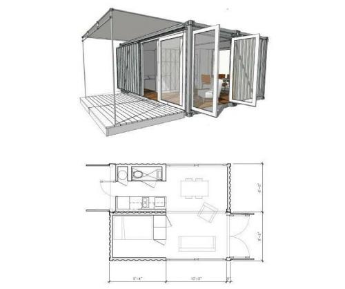 Строительство из контейнеров морских. Проекты домов из морских контейнеров