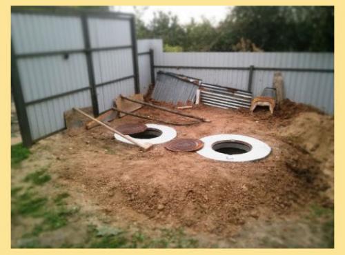 Канализация в частном доме своими руками из бетонных колец. Бетонные кольца под канализацию