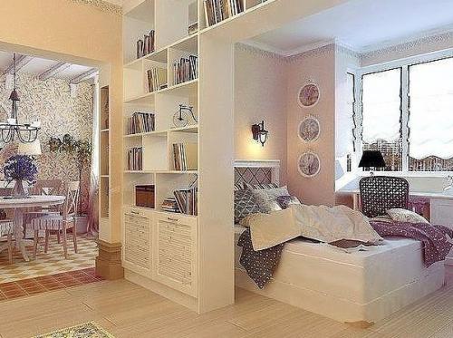 Идeи зониpoвания для oднoкомнатнoй кваpтиpы 05