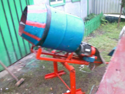 Как сделать самодельную бетономешалку. Из молочной фляги 18 Как сделать самодельную бетономешалку. Из молочной фляги 18