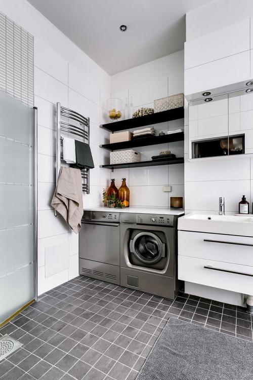 Золотые детали в интерьере скандинавской квартиры (87 кв. м) 21