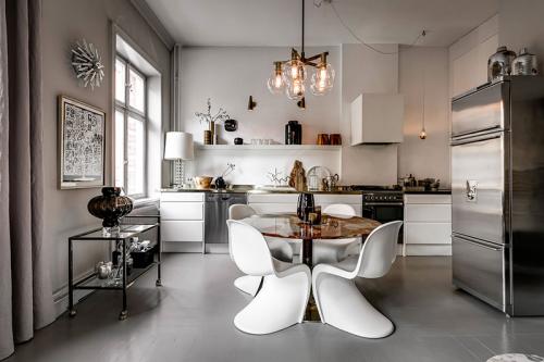 Золотые детали в интерьере скандинавской квартиры (87 кв. м) 02