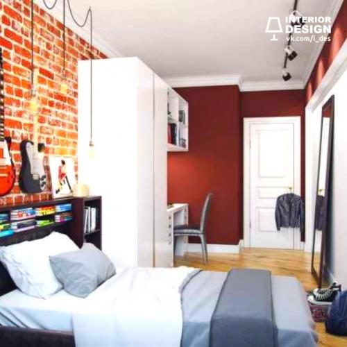 Комната мальчика-подростка в стиле лофт 02